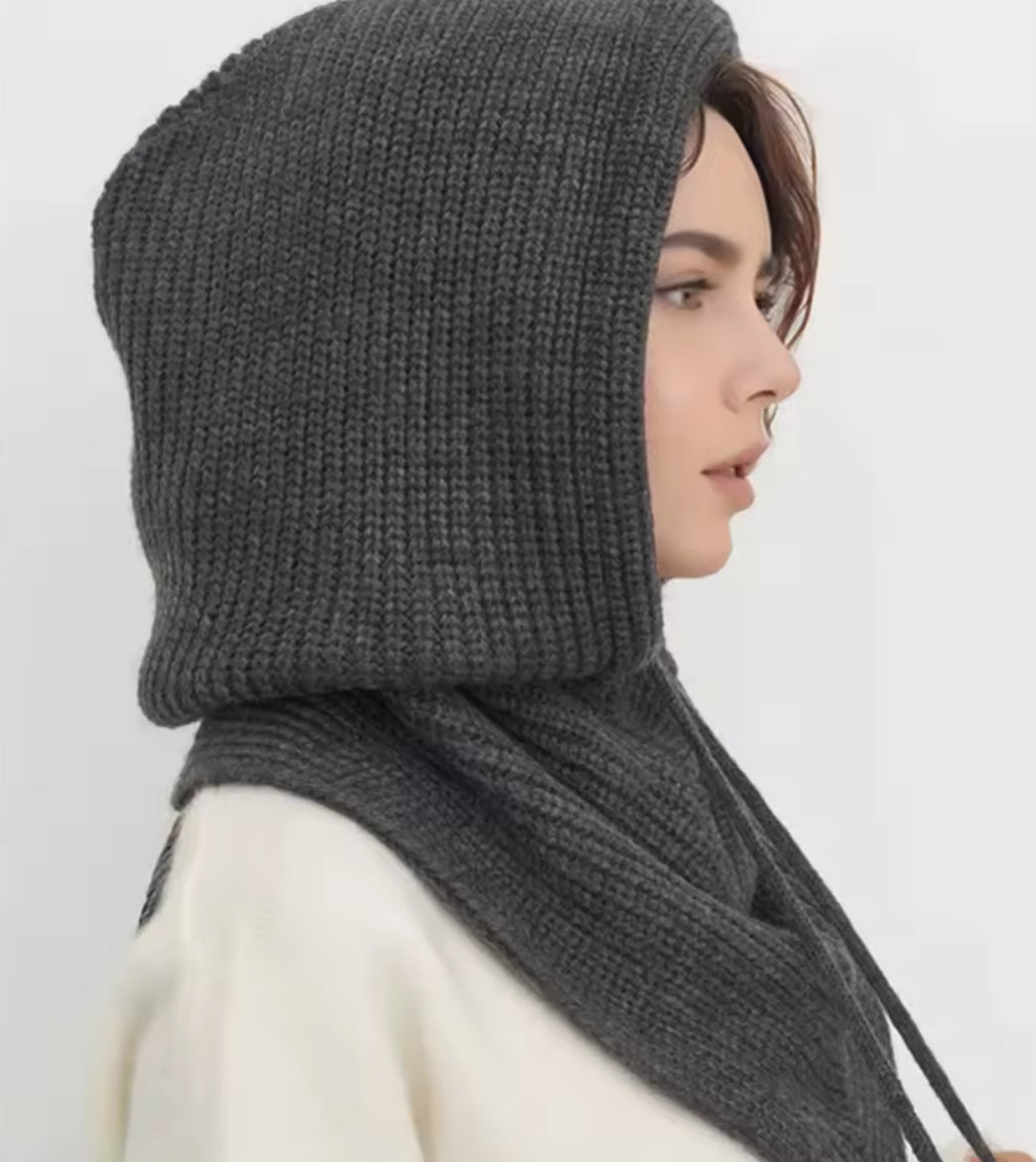 Cosy Knit Hood Schal