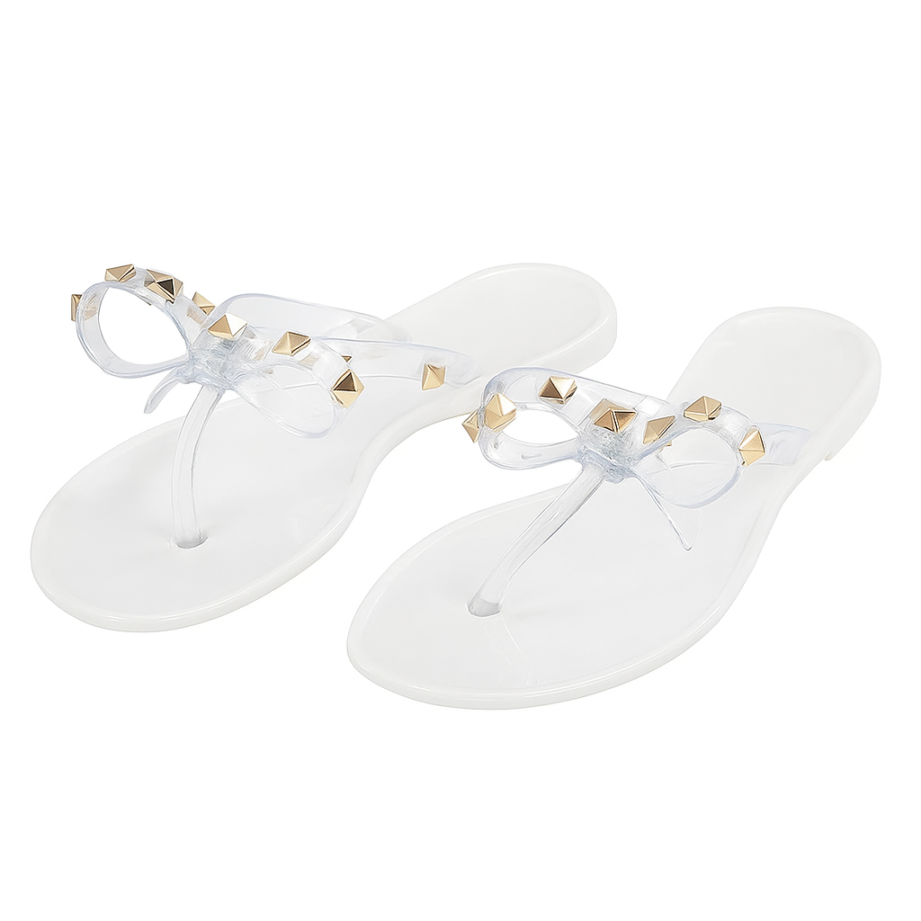 Valentina Studded Flip-Flops