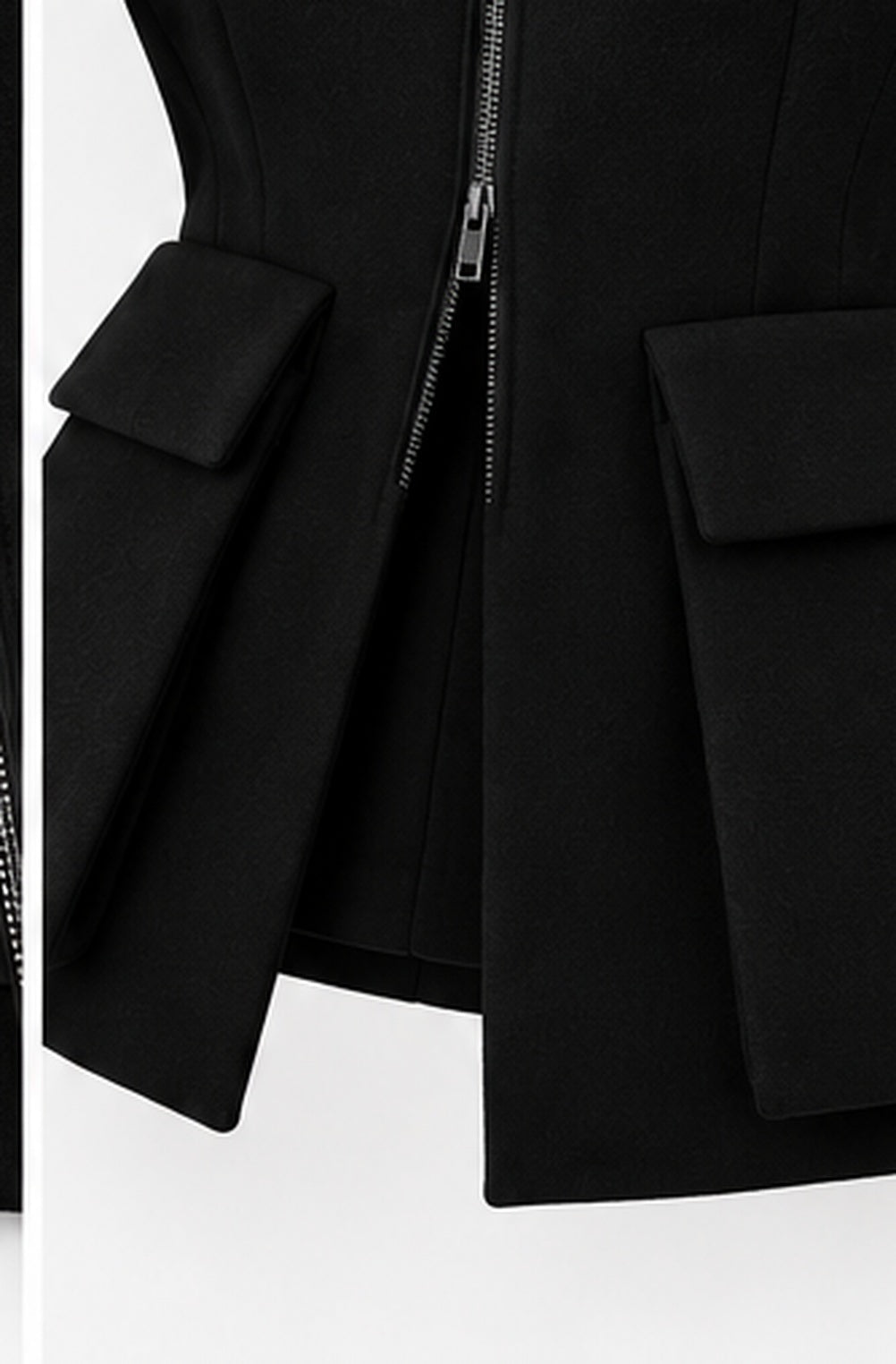 Taillierte Jacke mit Stehkragen
