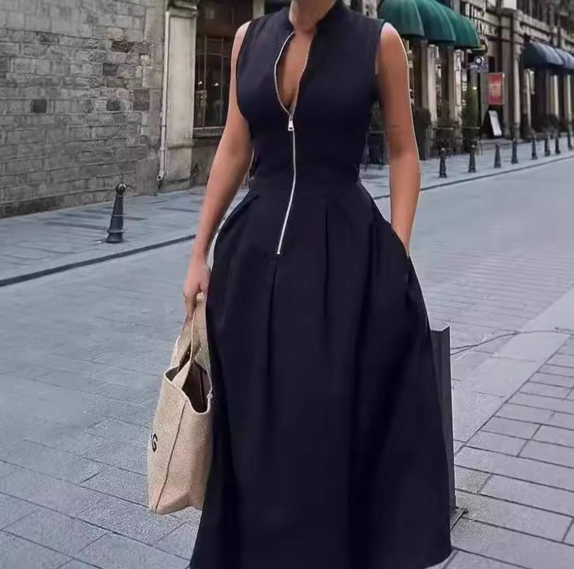 Caprice Zipper Dress