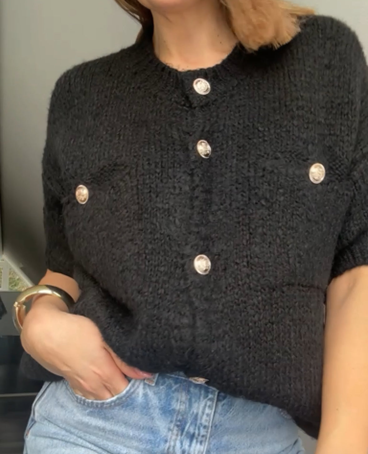 Gold Accent Cardigan