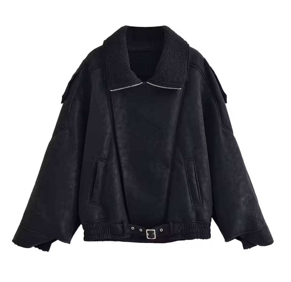 Aviator Teddy Suede Jacket