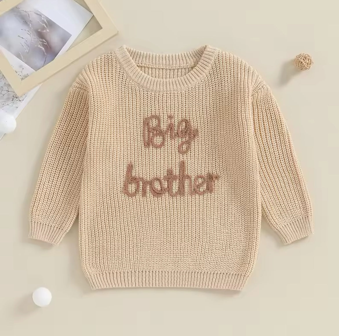 Herbst-Winter Pullover für Geschwister – Little & Big Brother Edition