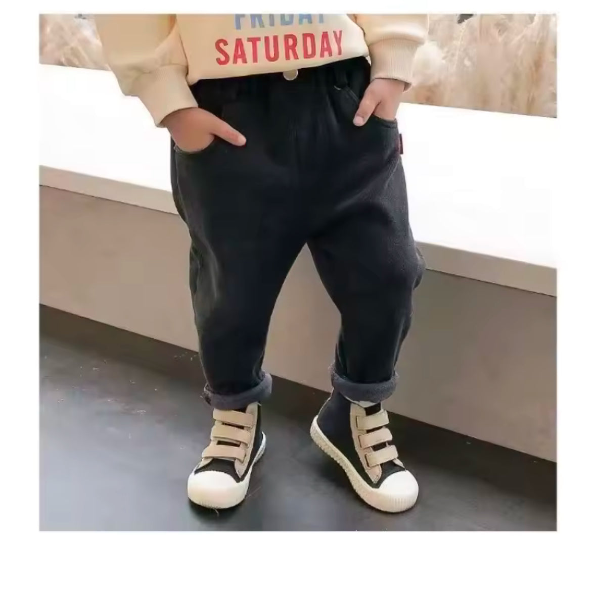Gefütterte Kinder-Jeans – Stylisch, warm & ultra bequem
