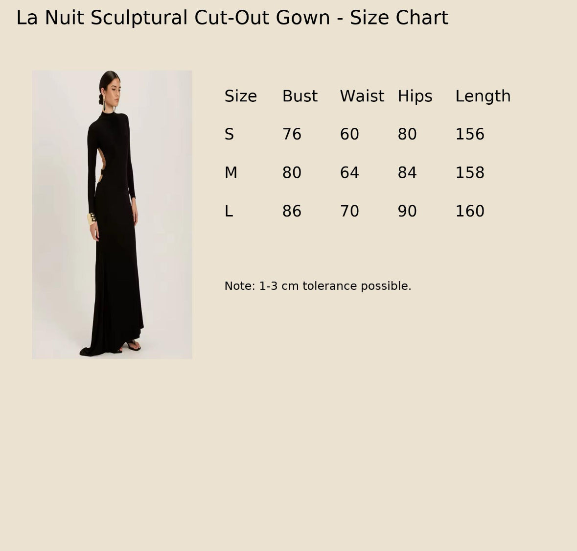 La Nuit Sculptural Cut-Out Gown