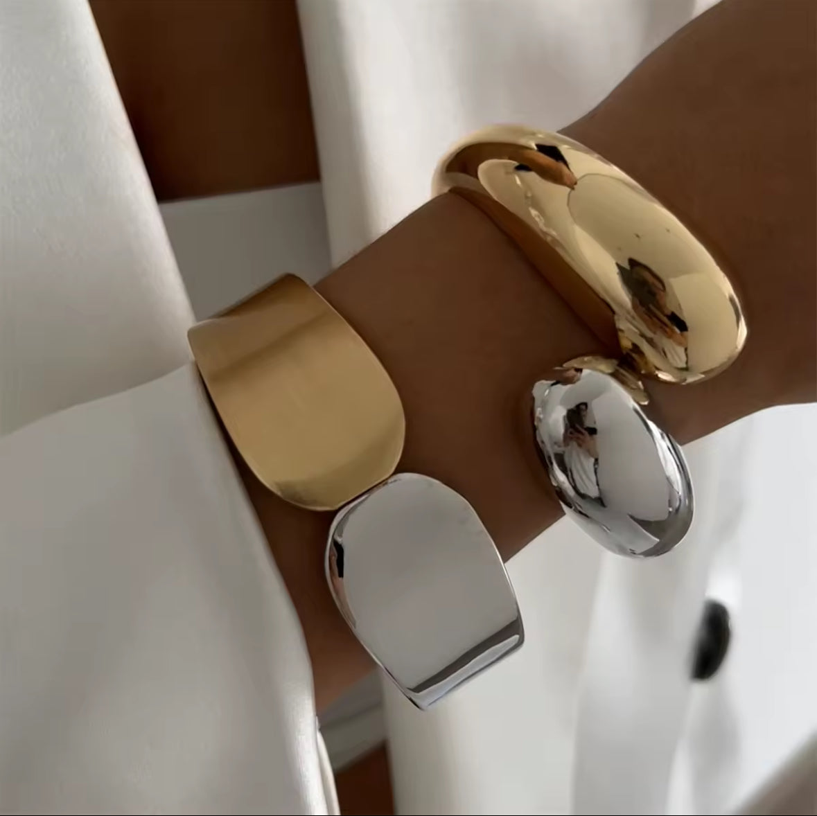 Sculpture Cuffs – Bold Elegance Collection