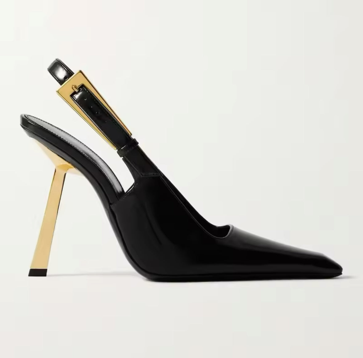 Golden Grace: Slingback-Heels