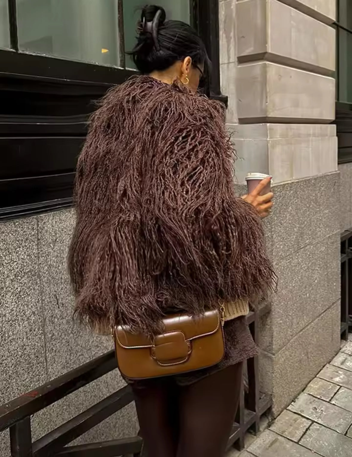 Iconic Faux-Fur Jacke