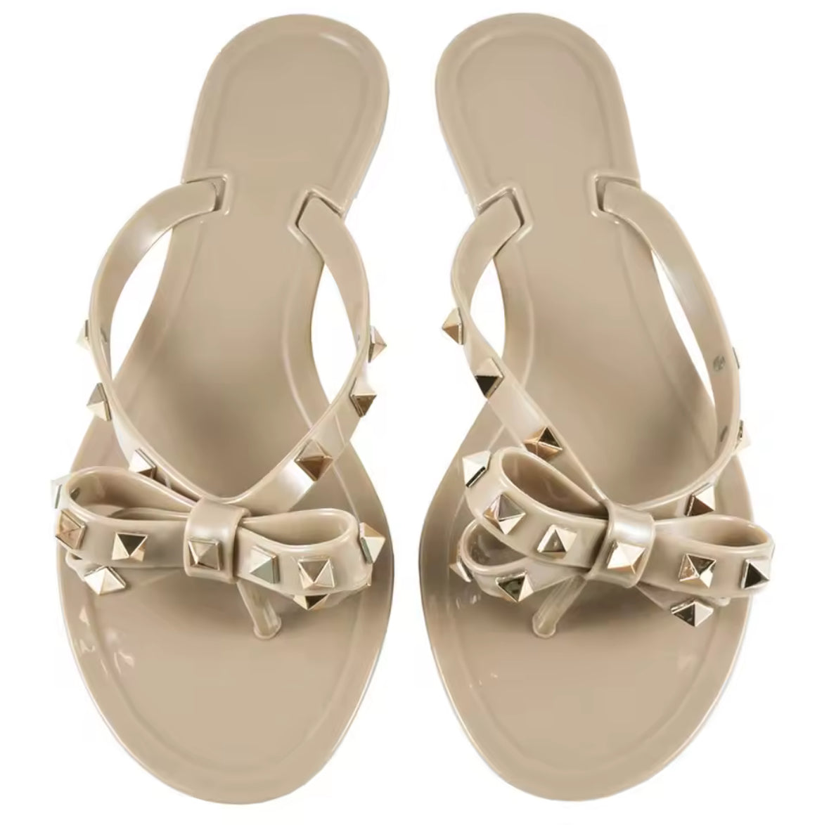 Valentina Studded Flip-Flops
