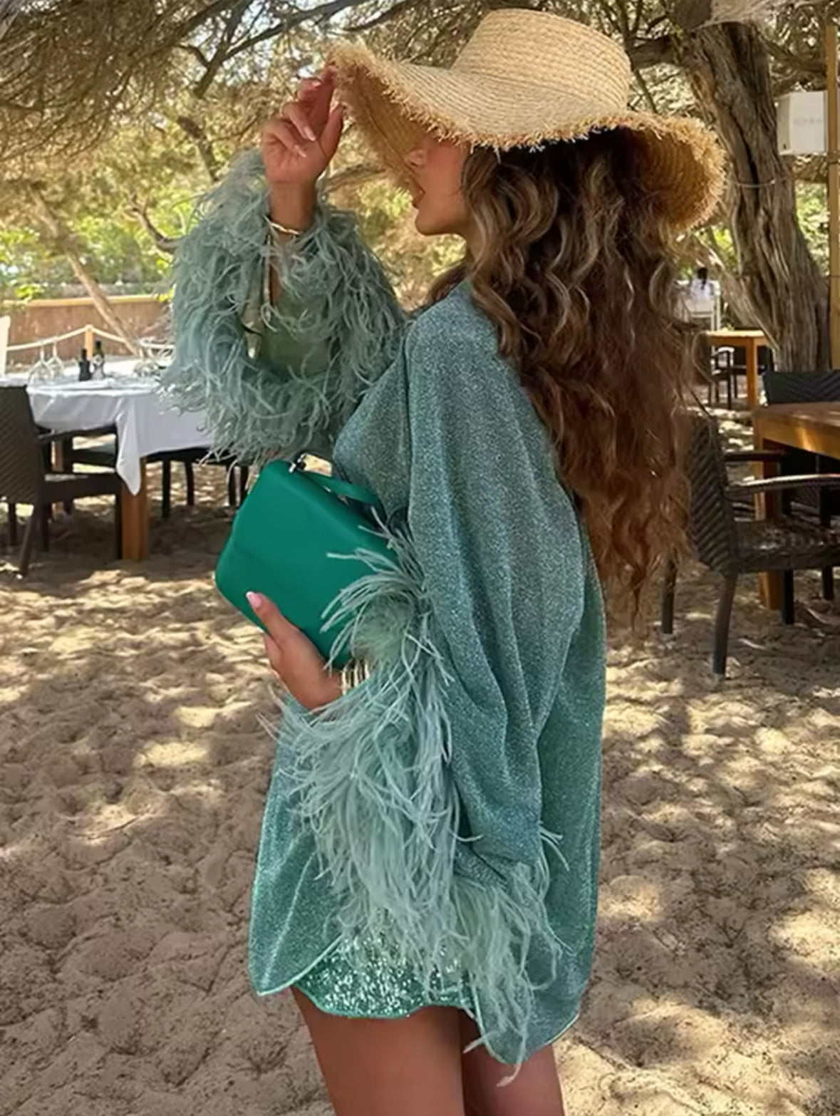 Capri Allure Feather Shirt