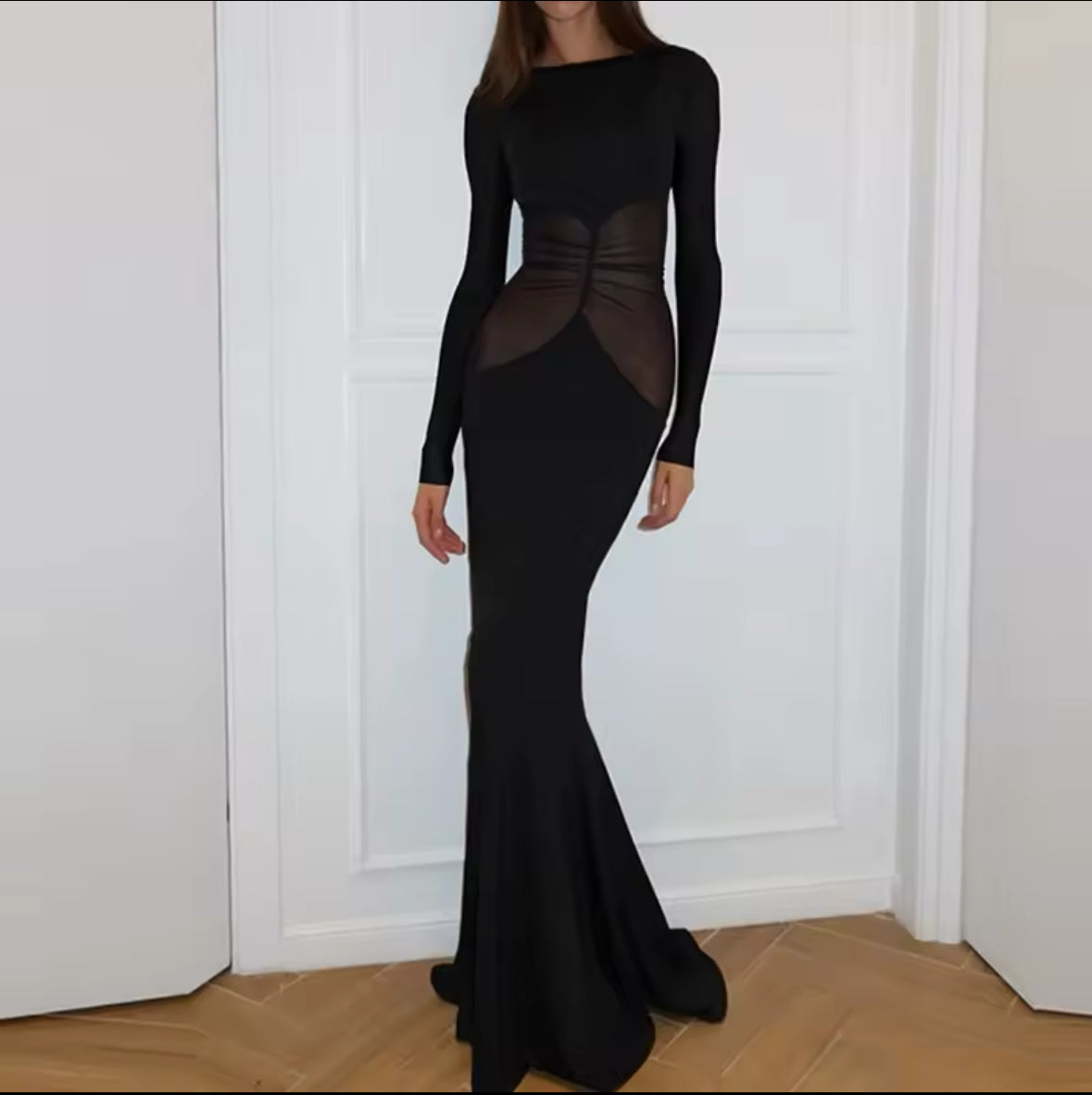 Black Silhouette Gown