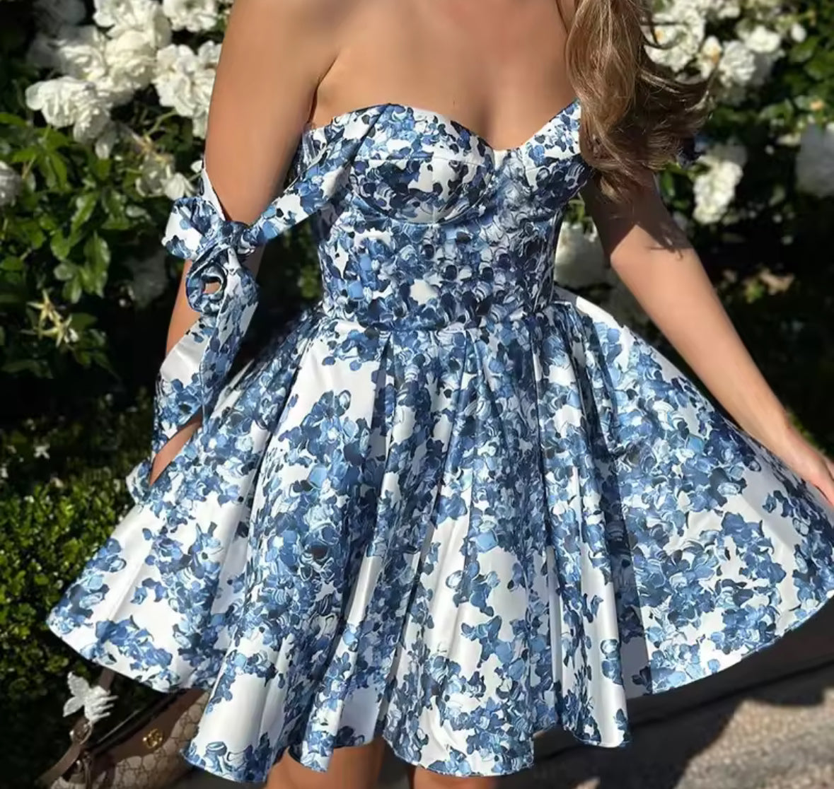 Azure Bloom Dress
