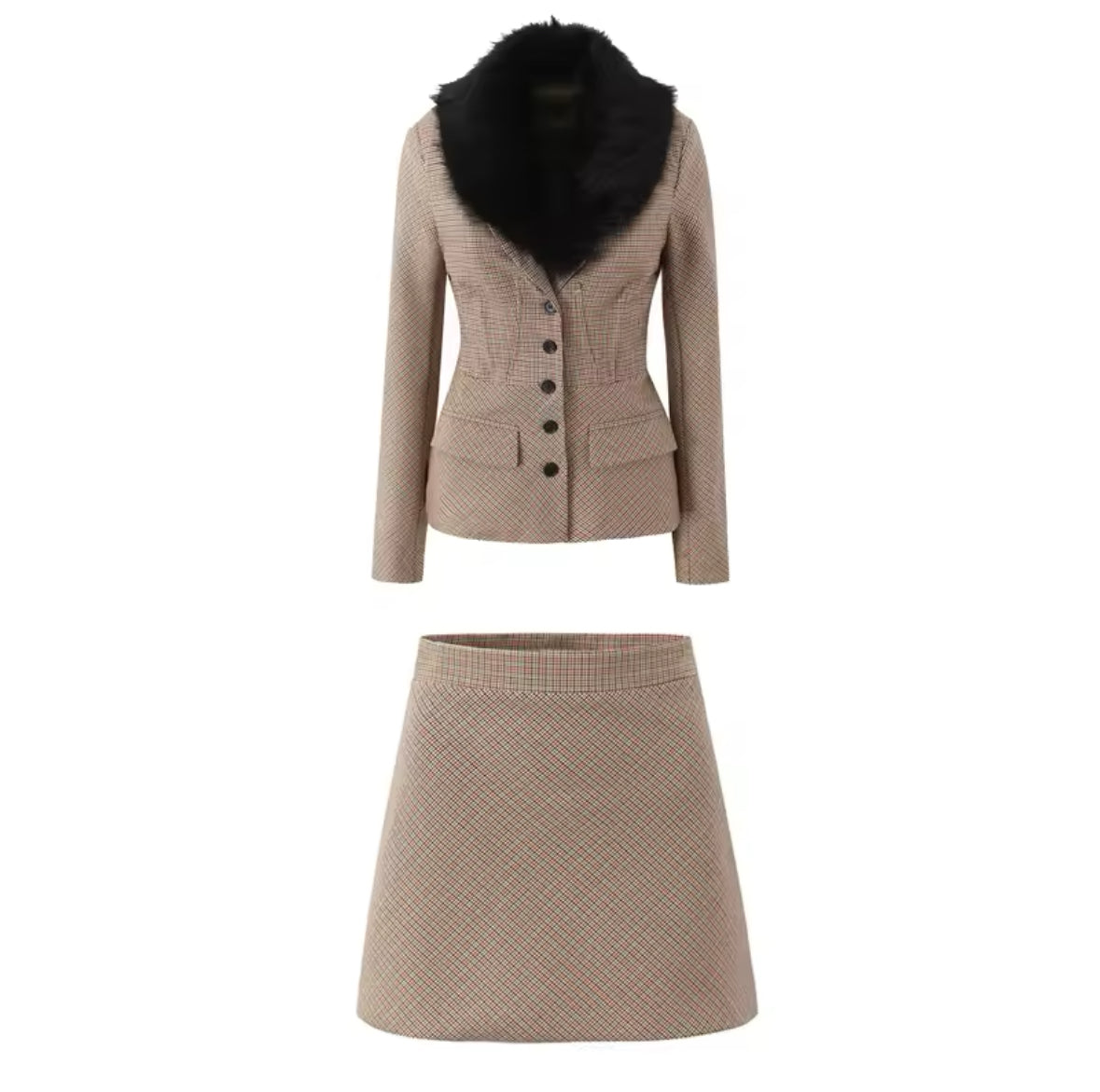 Heritage Luxe Set – Blazer & Rock