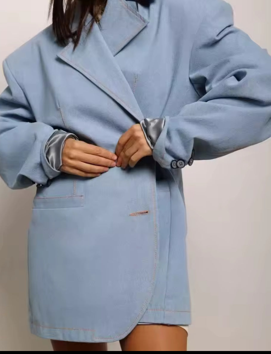 Azure Bold Blazer