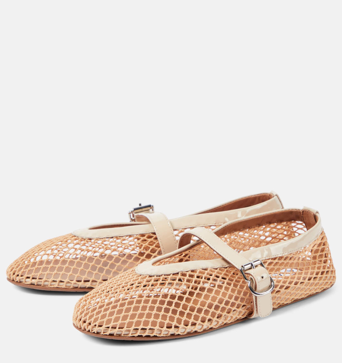 Aliya – Mesh Ballerinas mit Glanz-Detail