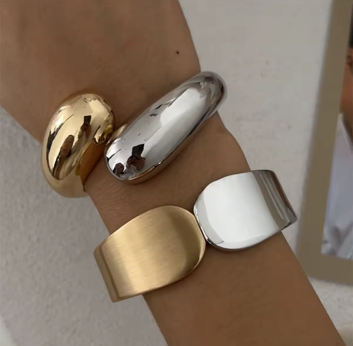 Sculpture Cuffs – Bold Elegance Collection