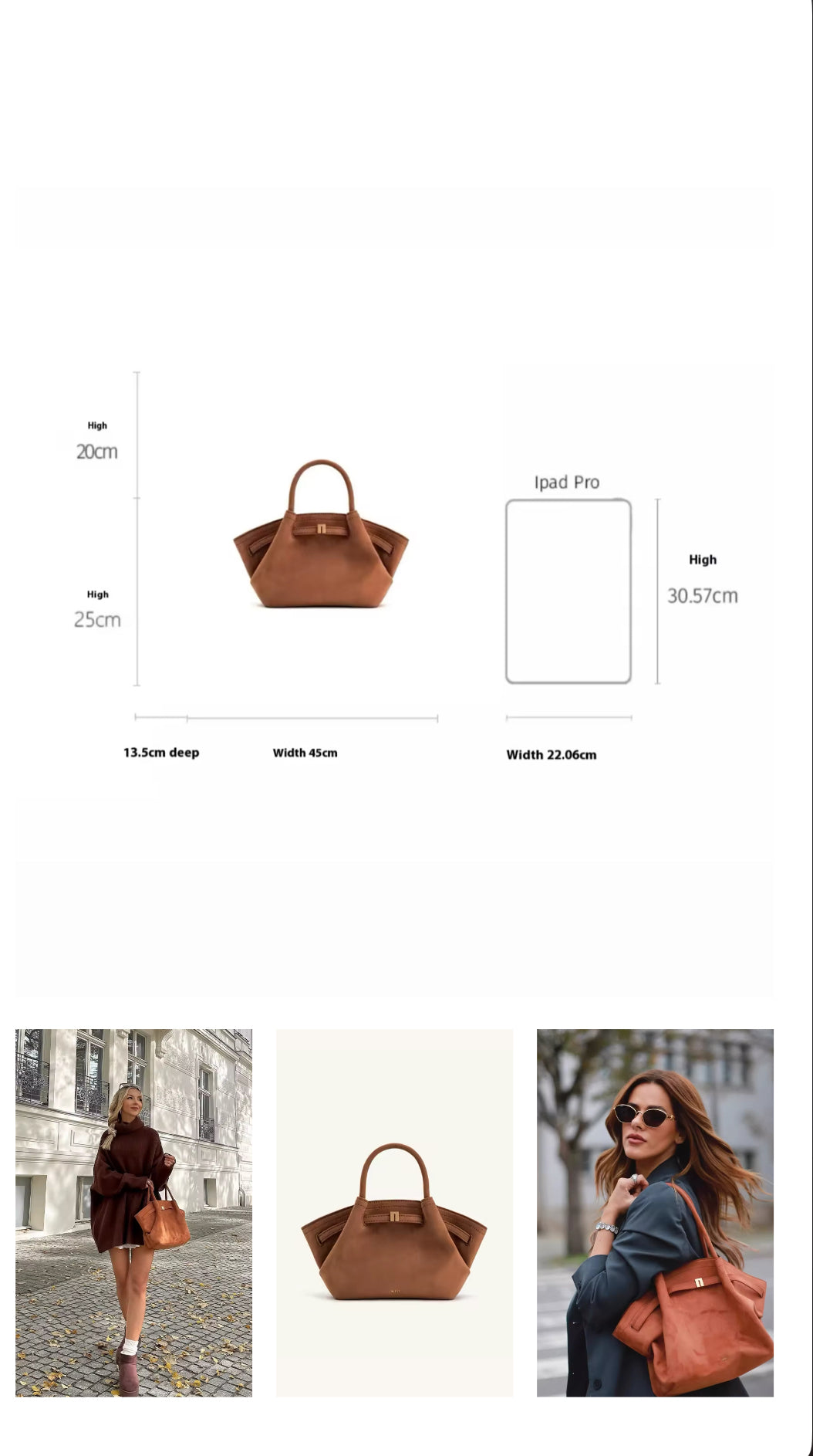 Elegante Damen Tote Bag aus Kunst-Velours in strukturierter Form, mit großzügigem Innenraum und Slip Pocket – erhältlich in verschiedenen Farben.