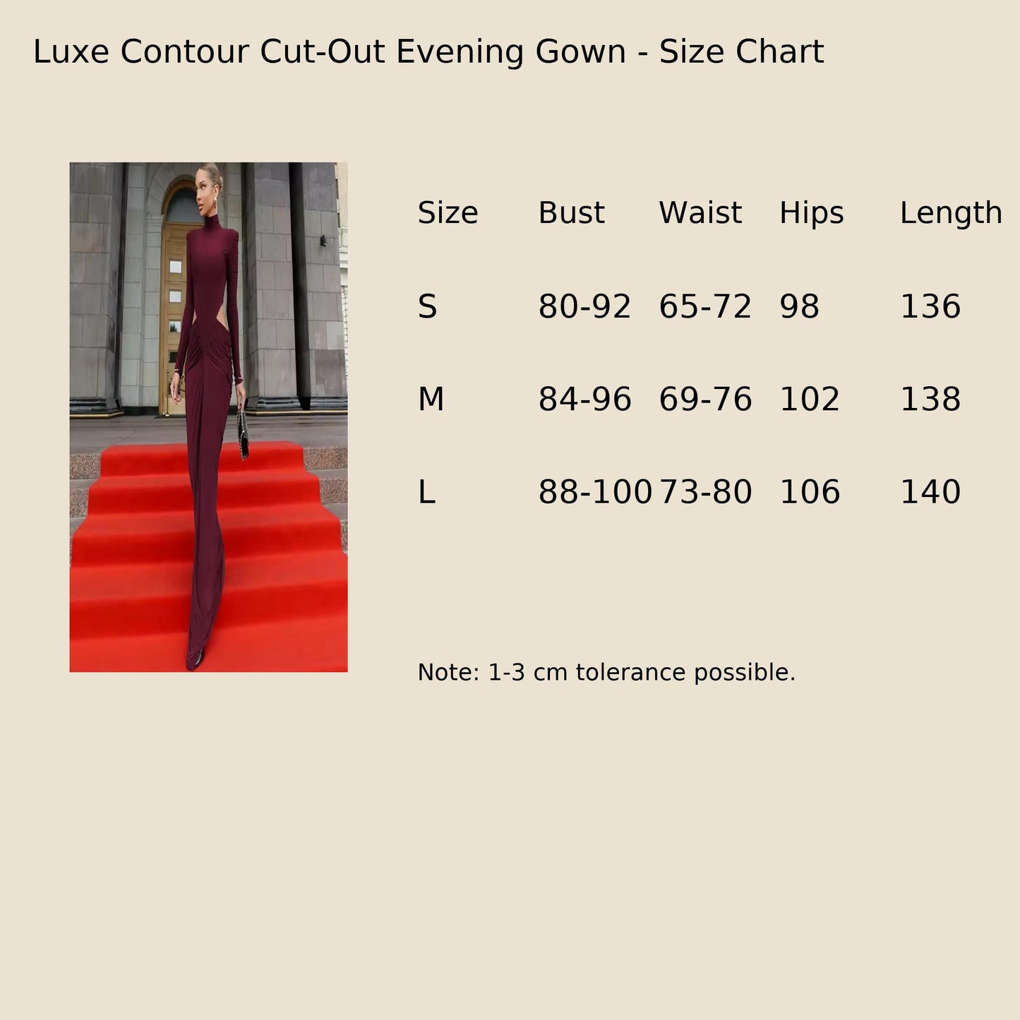 Luxe Contour Cut-Out Evening Gown