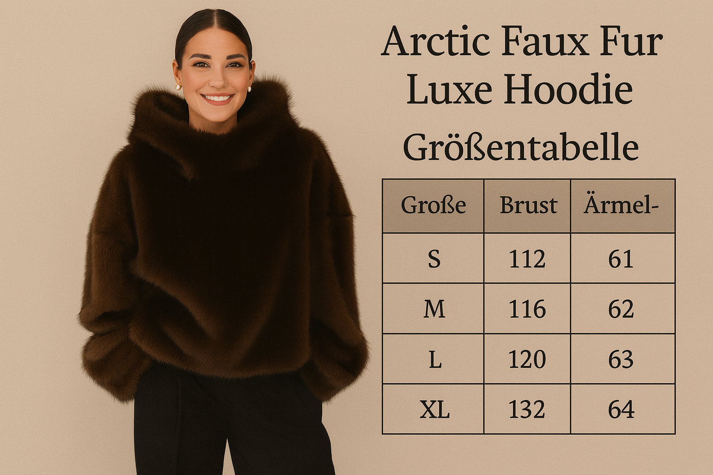 Arctic Faux Fur Luxe Hoodie