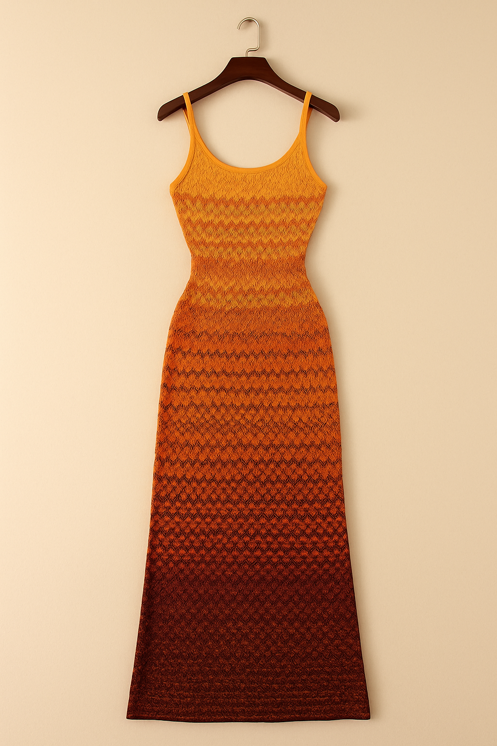 Toskana Wave – Strick Maxikleid