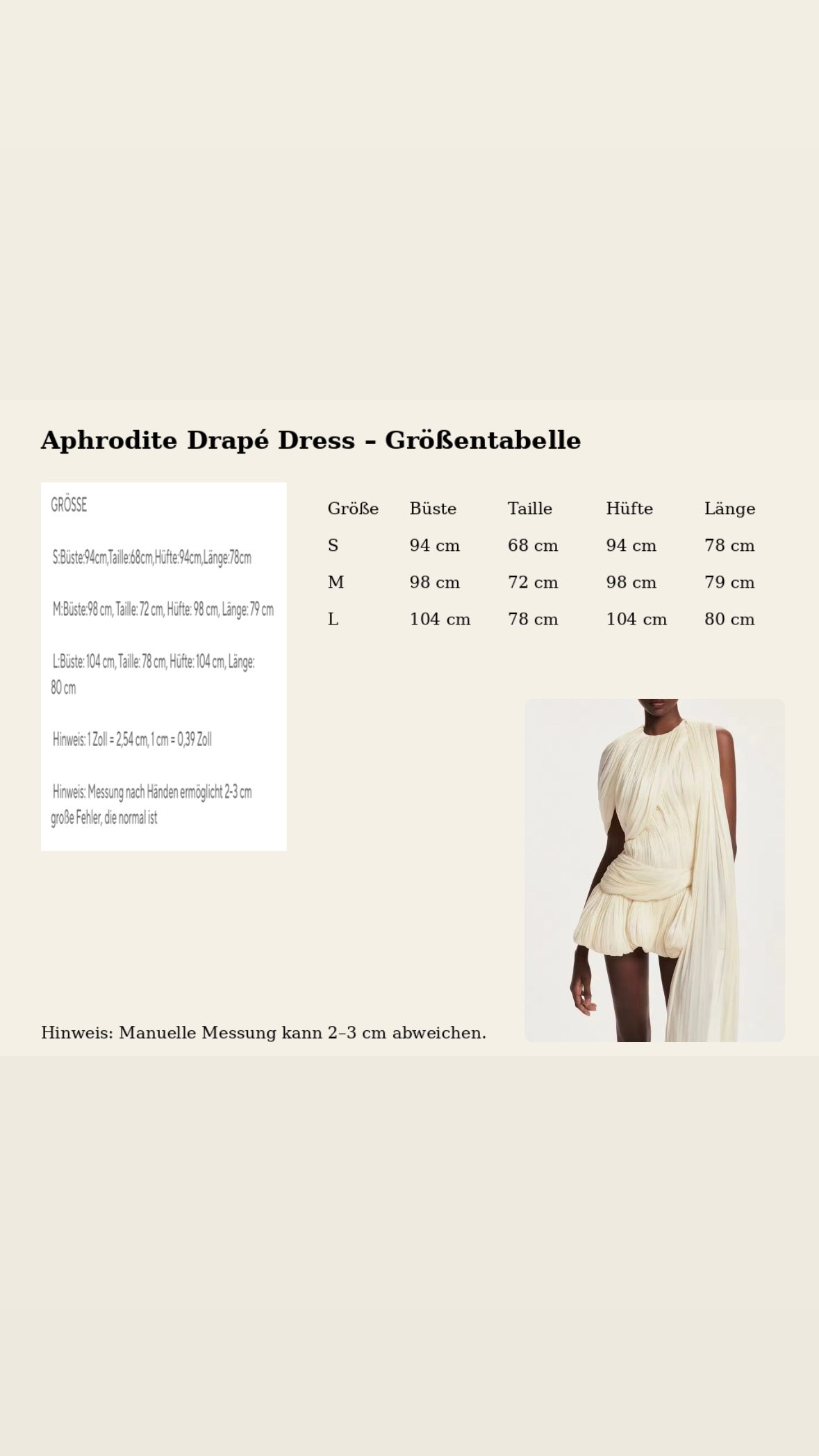 Aphrodite Drapé Dress