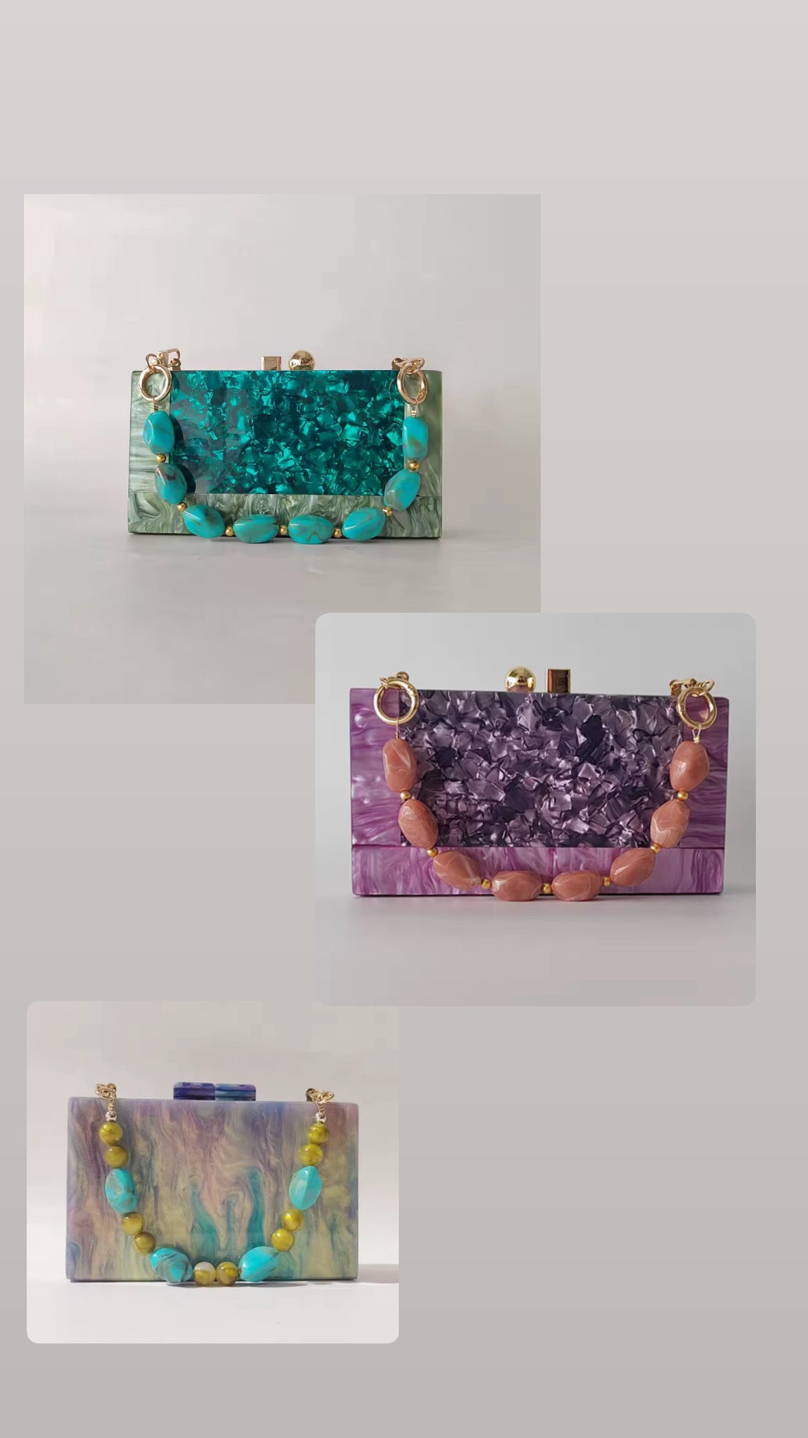Crystal Art Clutch