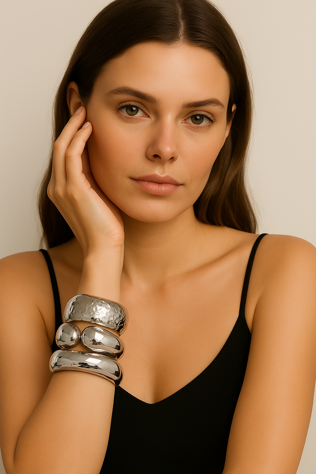 Sculpture Cuffs – Bold Elegance Collection