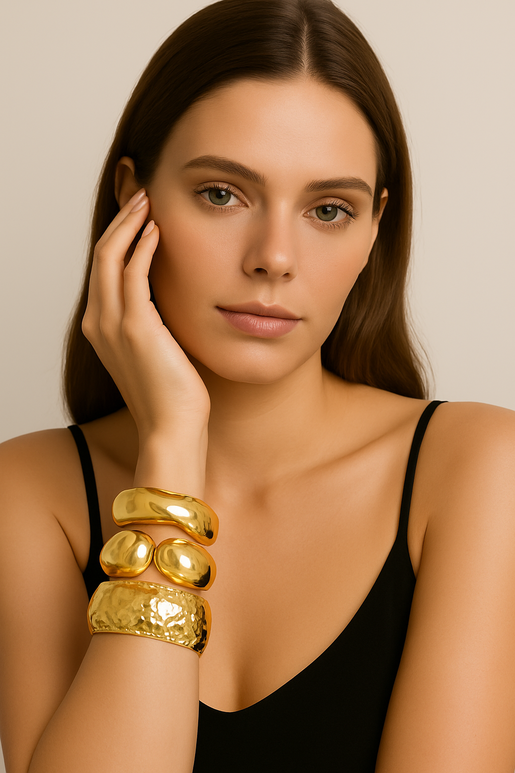 Sculpture Cuffs – Bold Elegance Collection