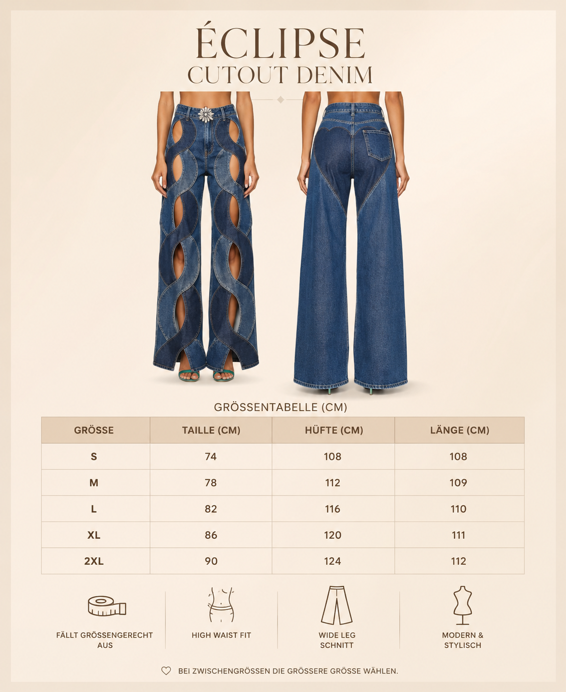 Éclipse Cutout Denim