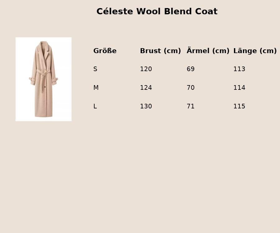 Céleste Wool Blend Coat