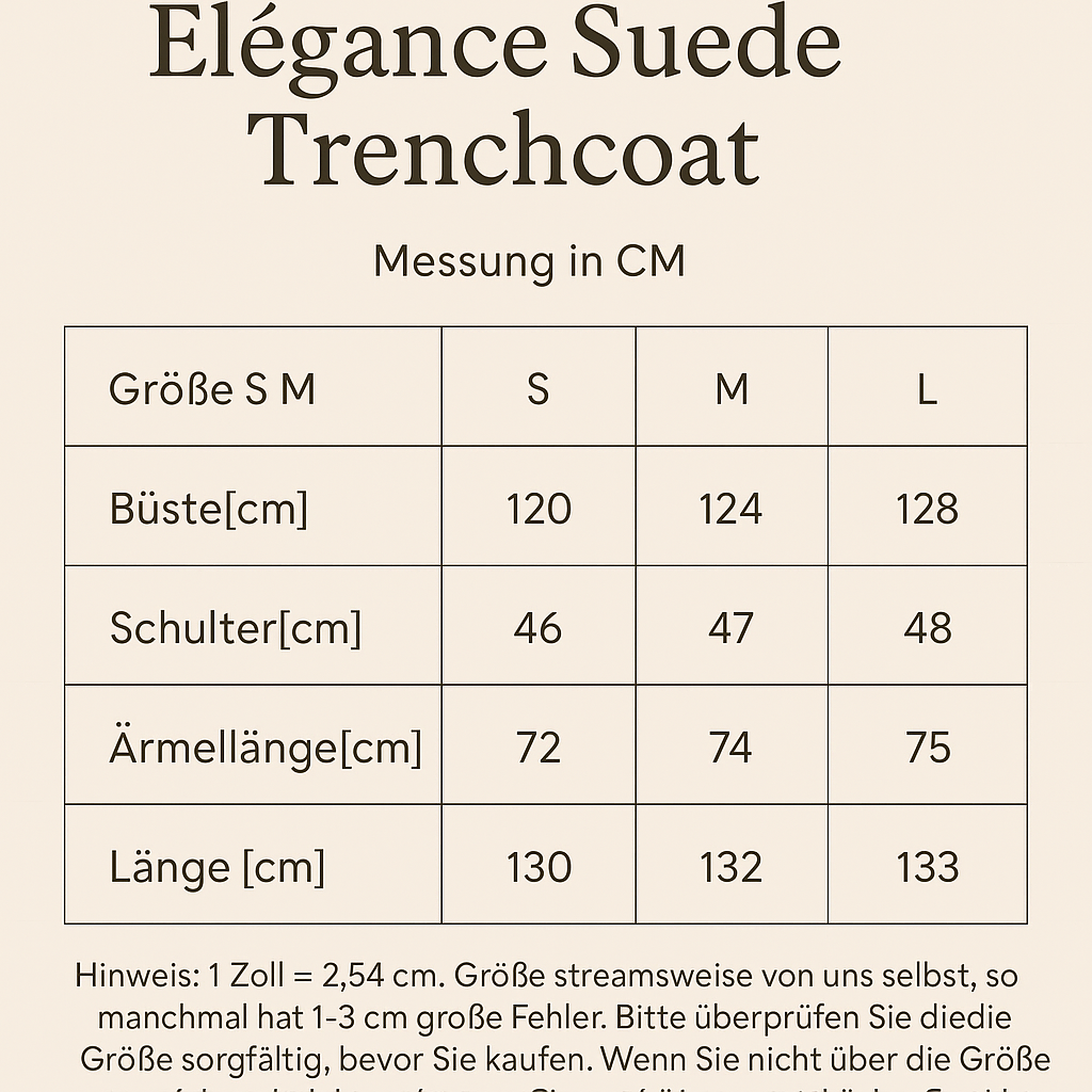 Élégance Suede Trenchcoat