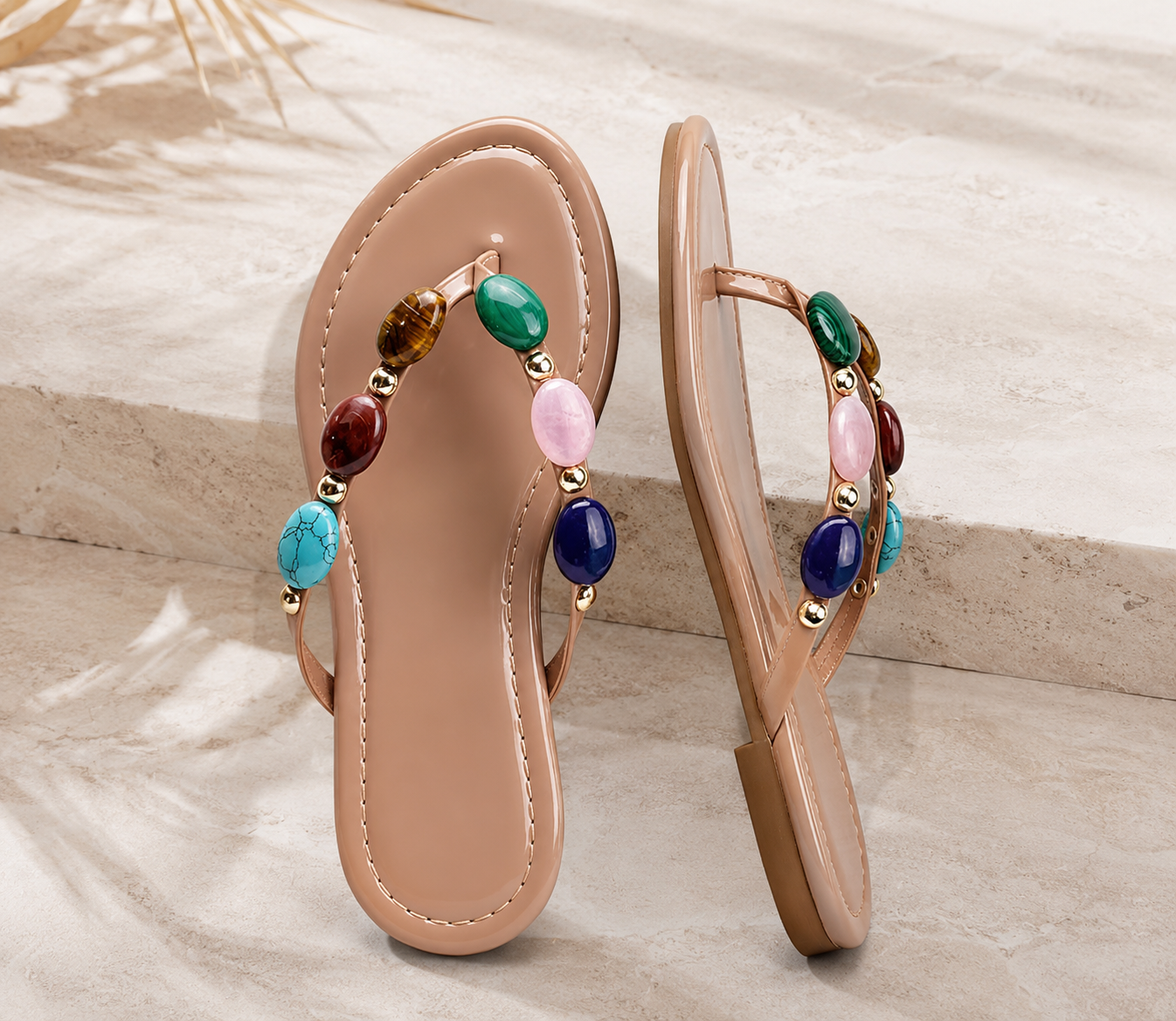 Elysia Stone Flip Flops
