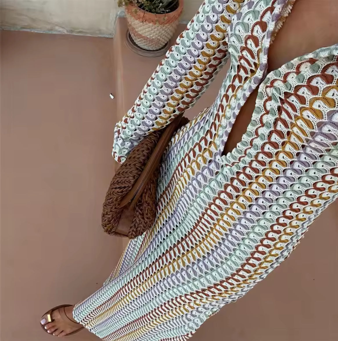 Riviera Crochet Dress