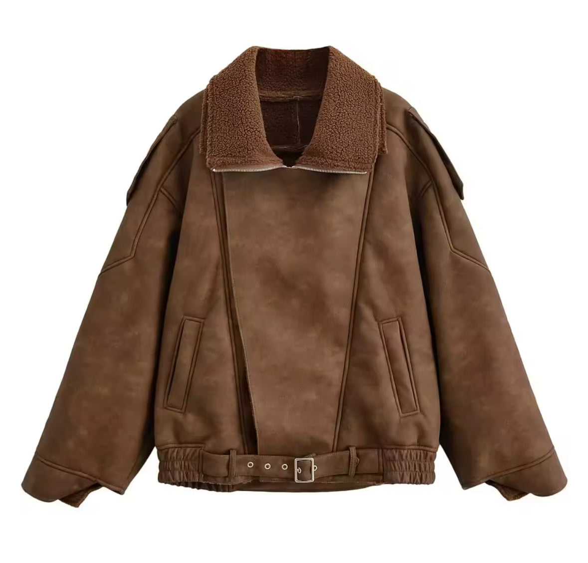 Aviator Teddy Suede Jacket