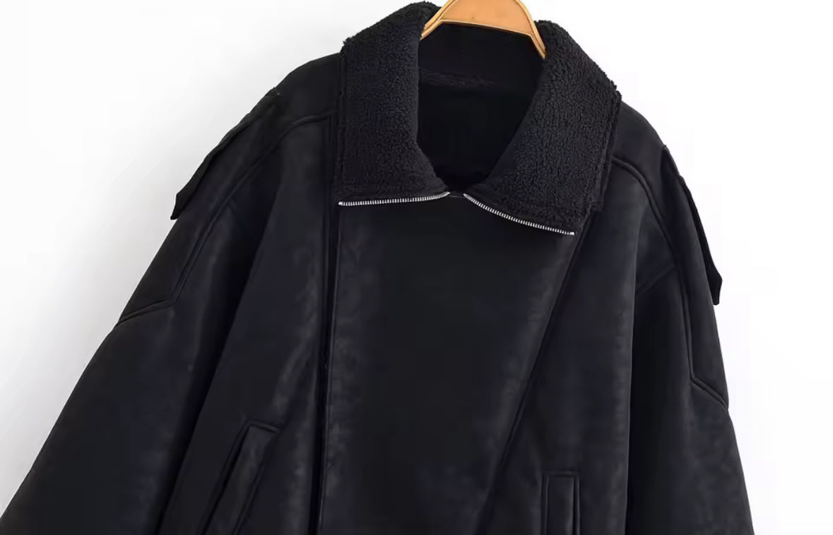 Aviator Teddy Suede Jacket