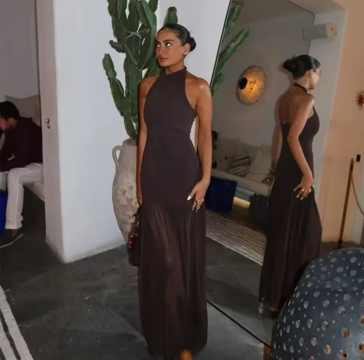 Cocoa Drape Maxi