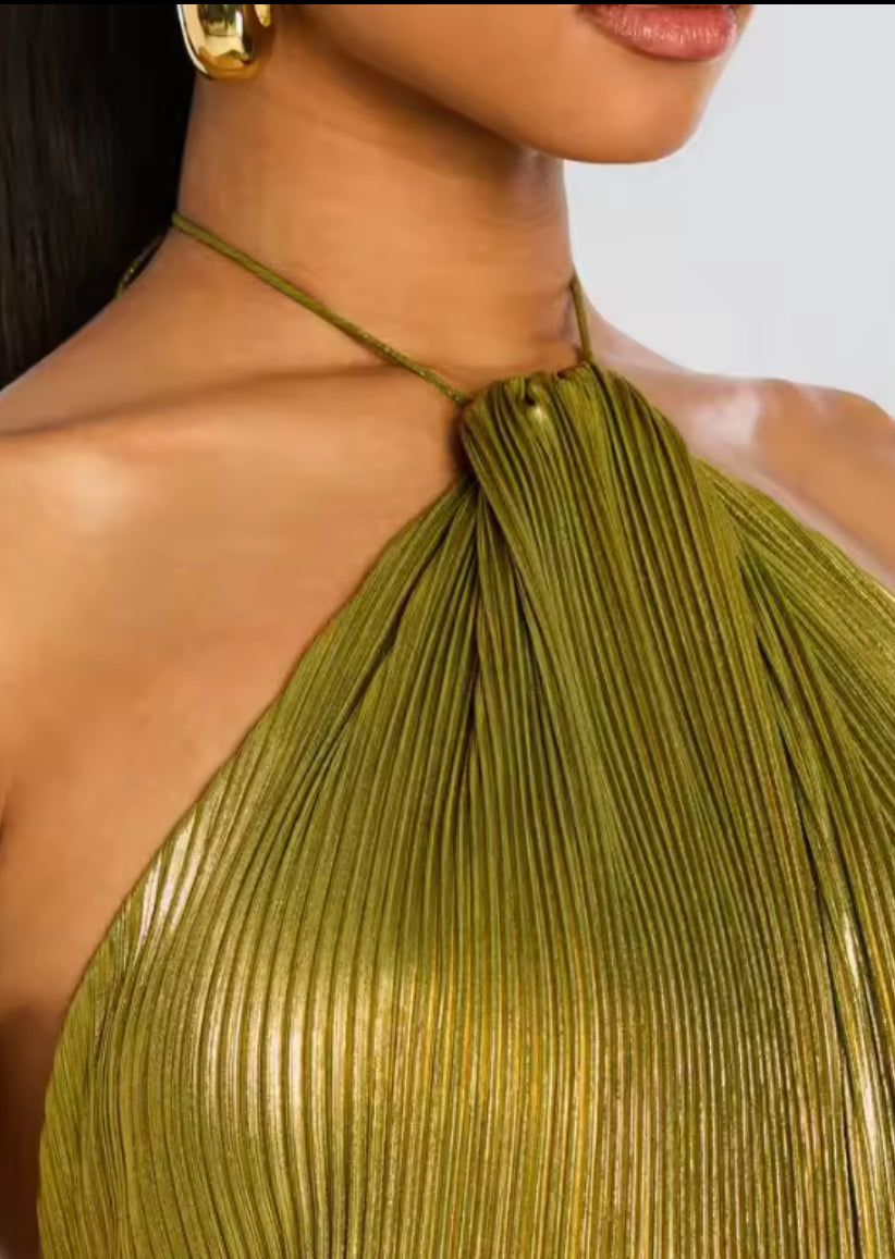 Veloura Gold Dress