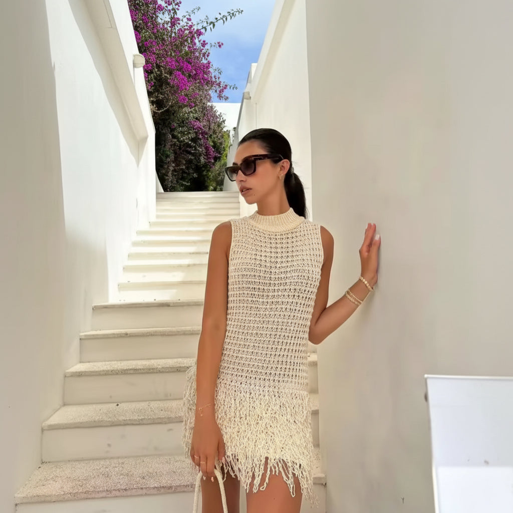 Luméa Fringe Knit Dress