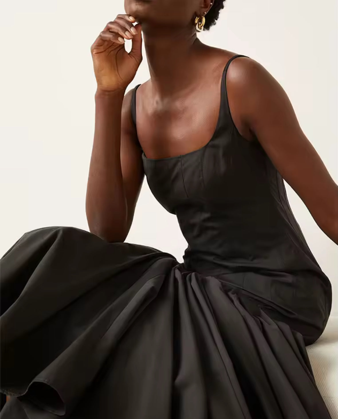 Midnight Grace Flared Dress