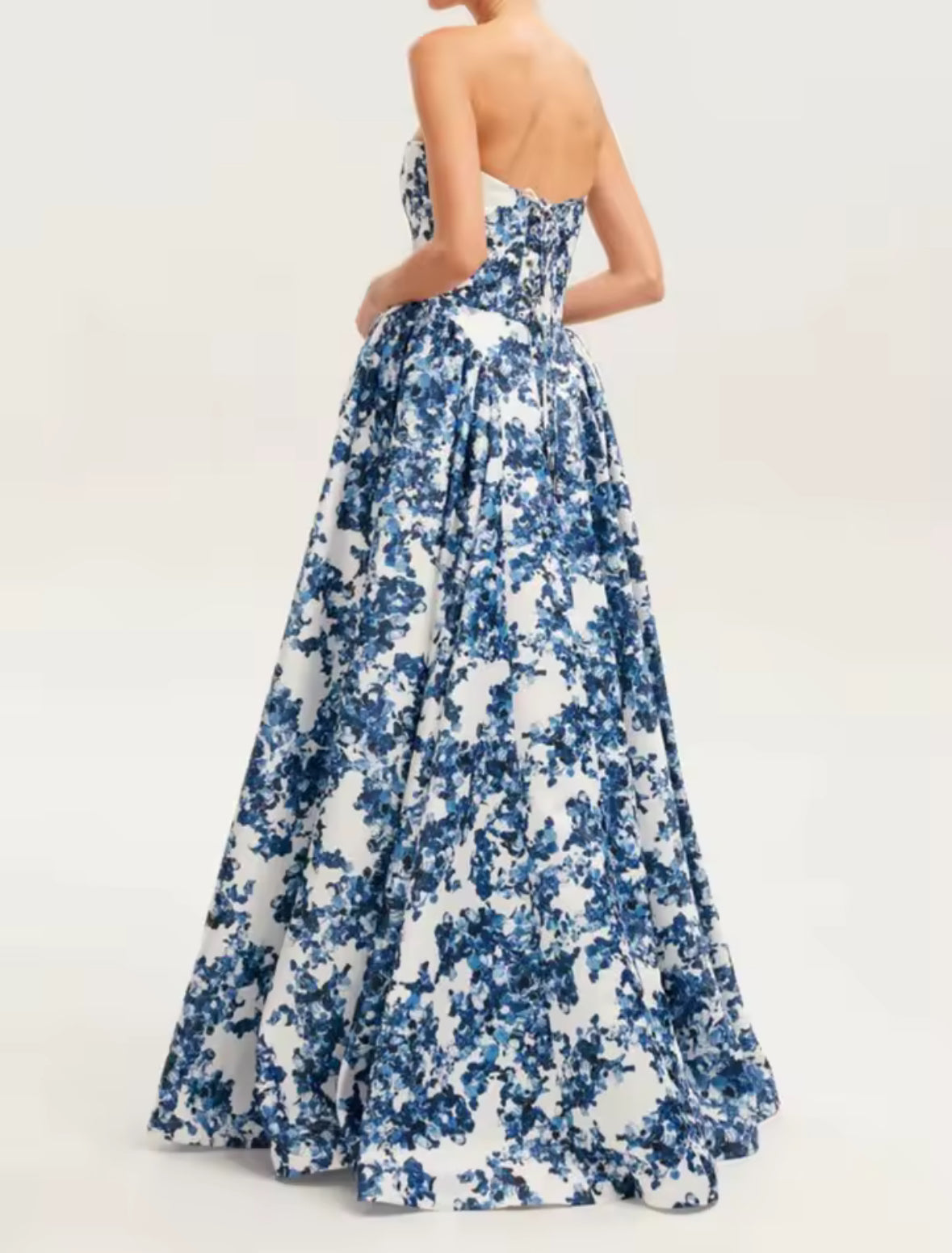 Azure Bloom Couture Dress
