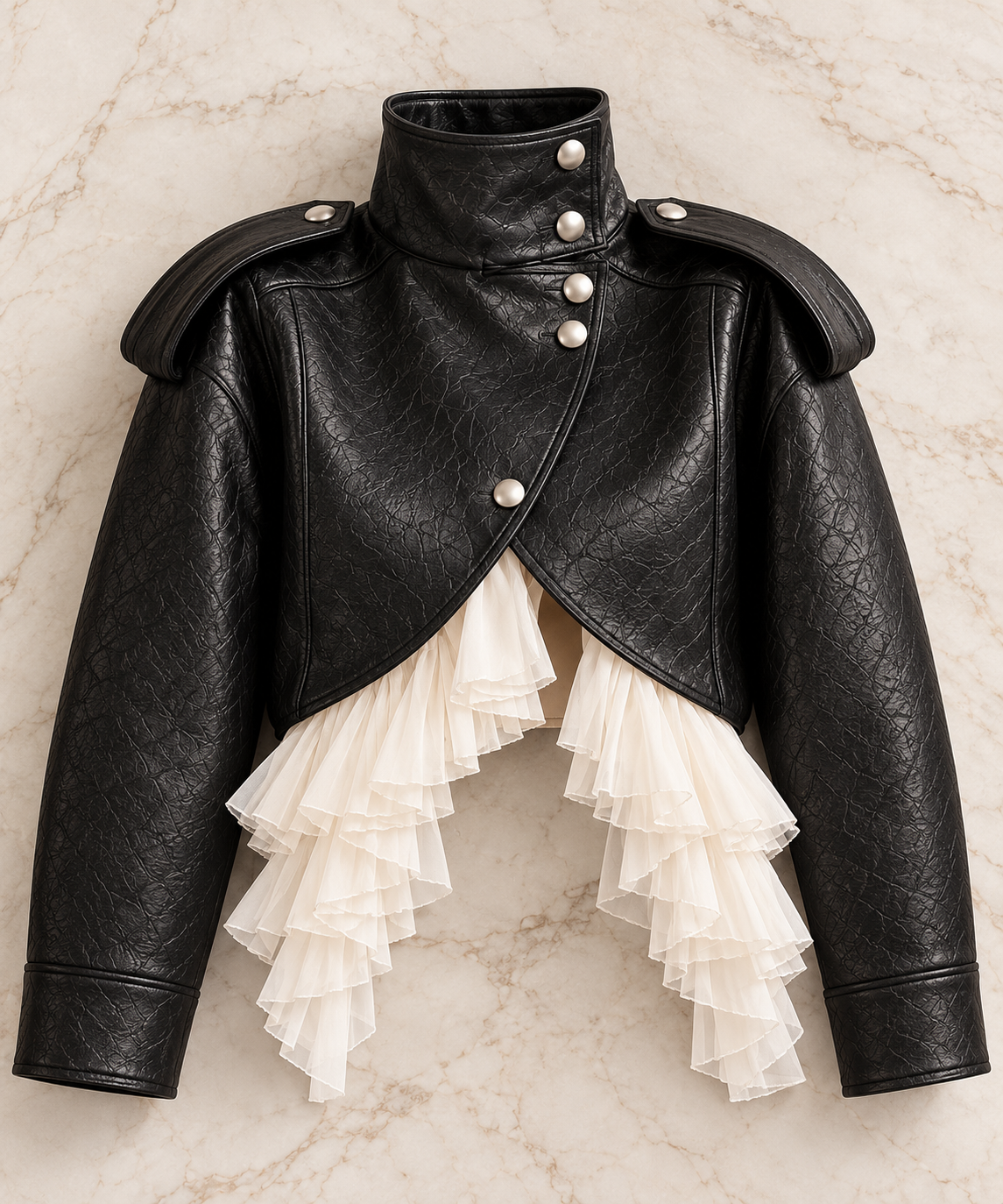 HB Ruffle Jacket – Statement-Jacke mit Volants