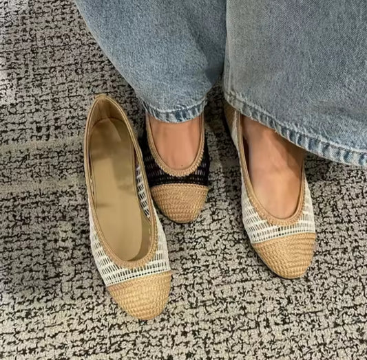 Summer Mesh Espadrille Ballerinas
