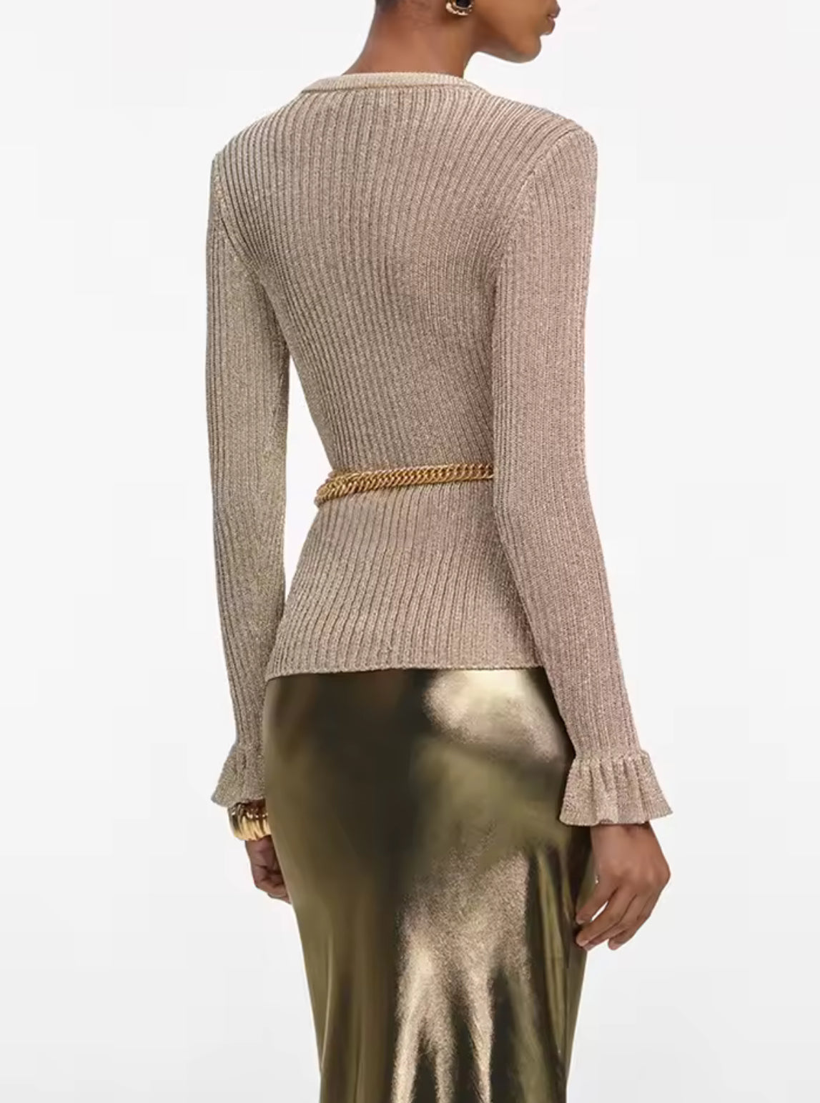 Élise Button Knit Top
