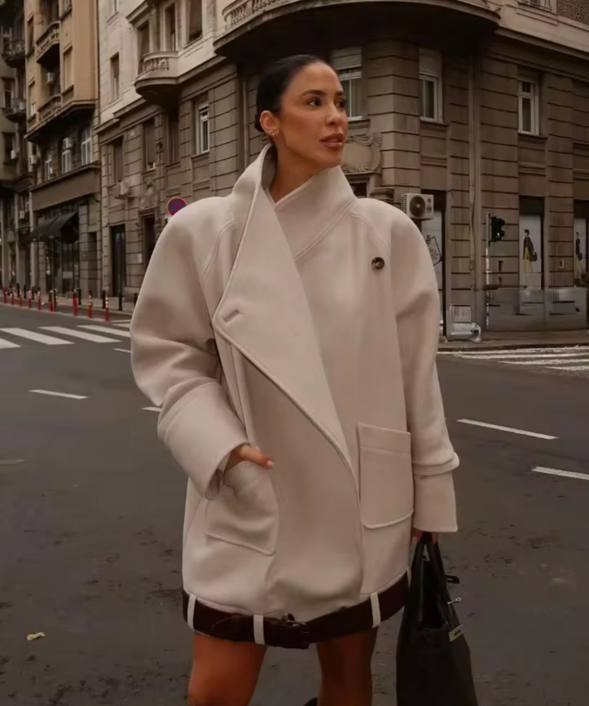 Wool Belt Coat