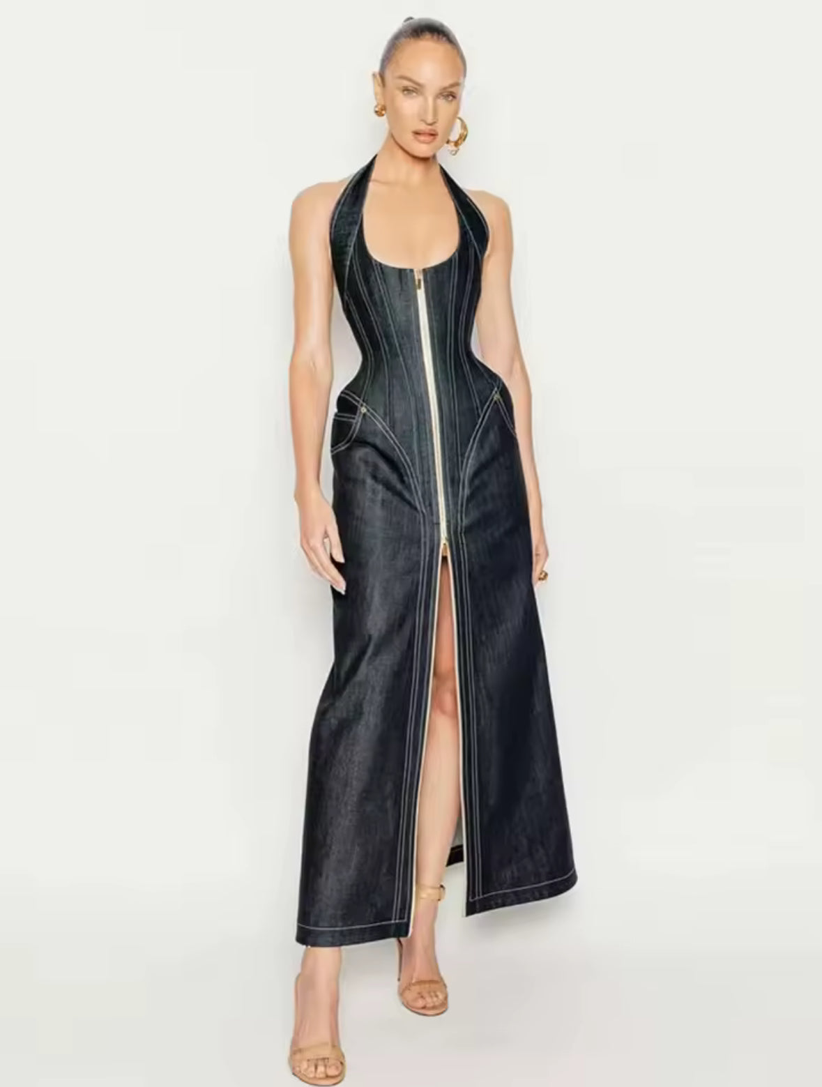 Denim Sculpt Dress