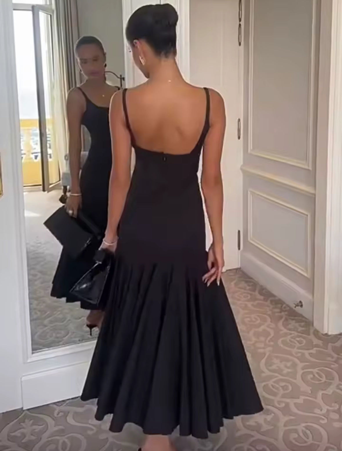 Midnight Grace Flared Dress