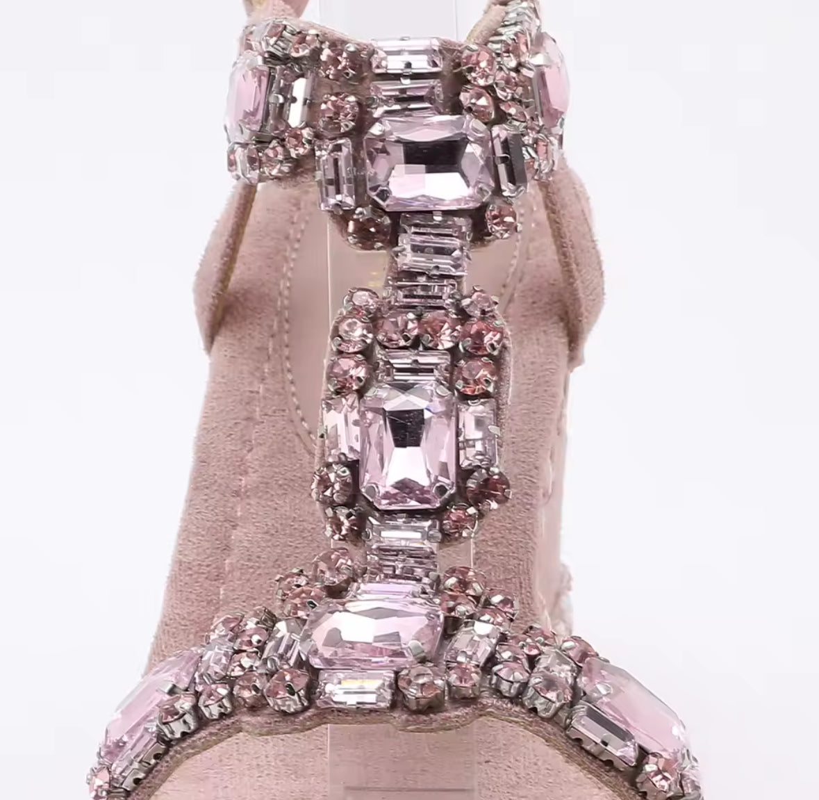 Élise Crystal Wedge Sandals