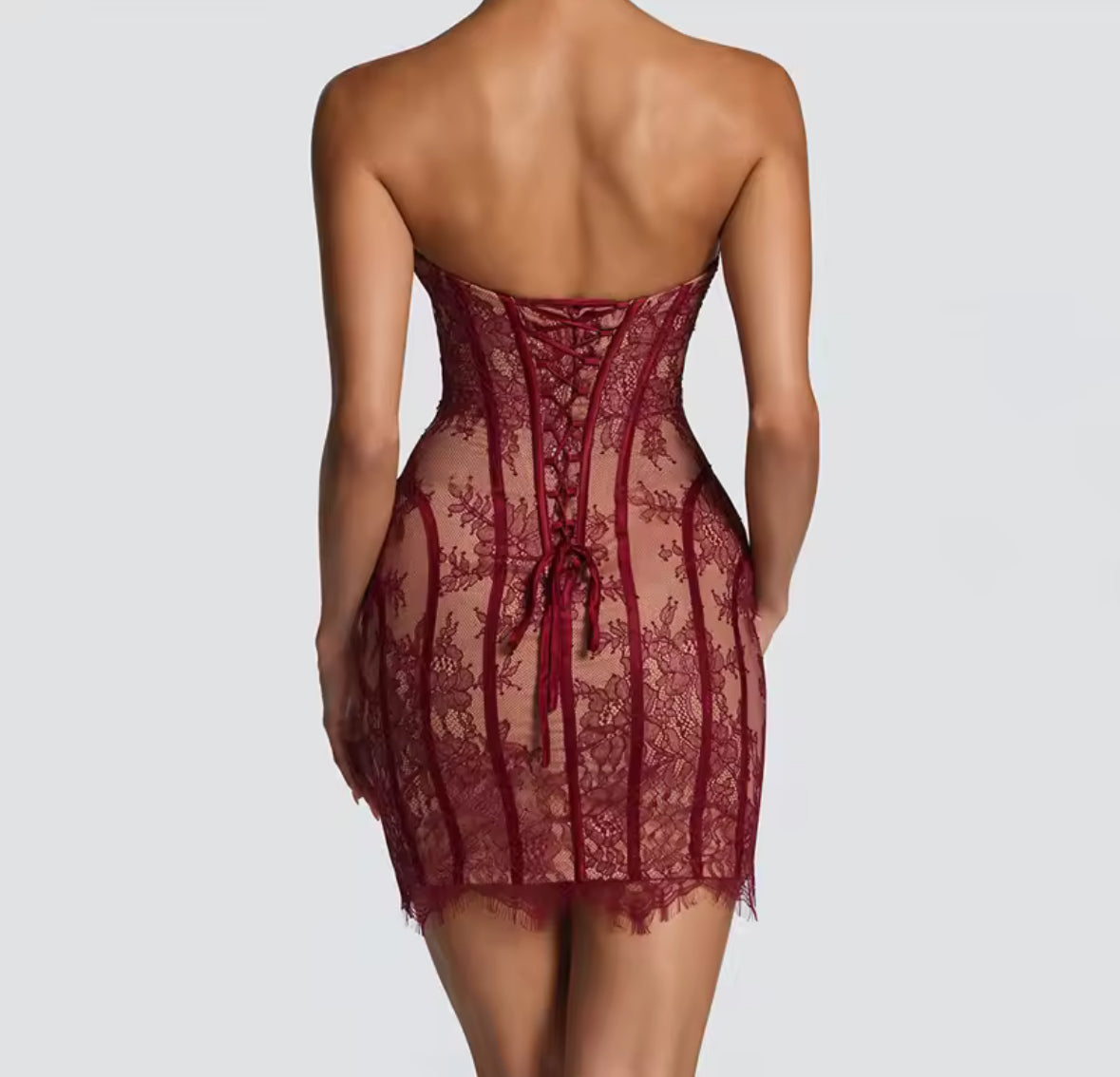 Noir Élégance Corset Dress