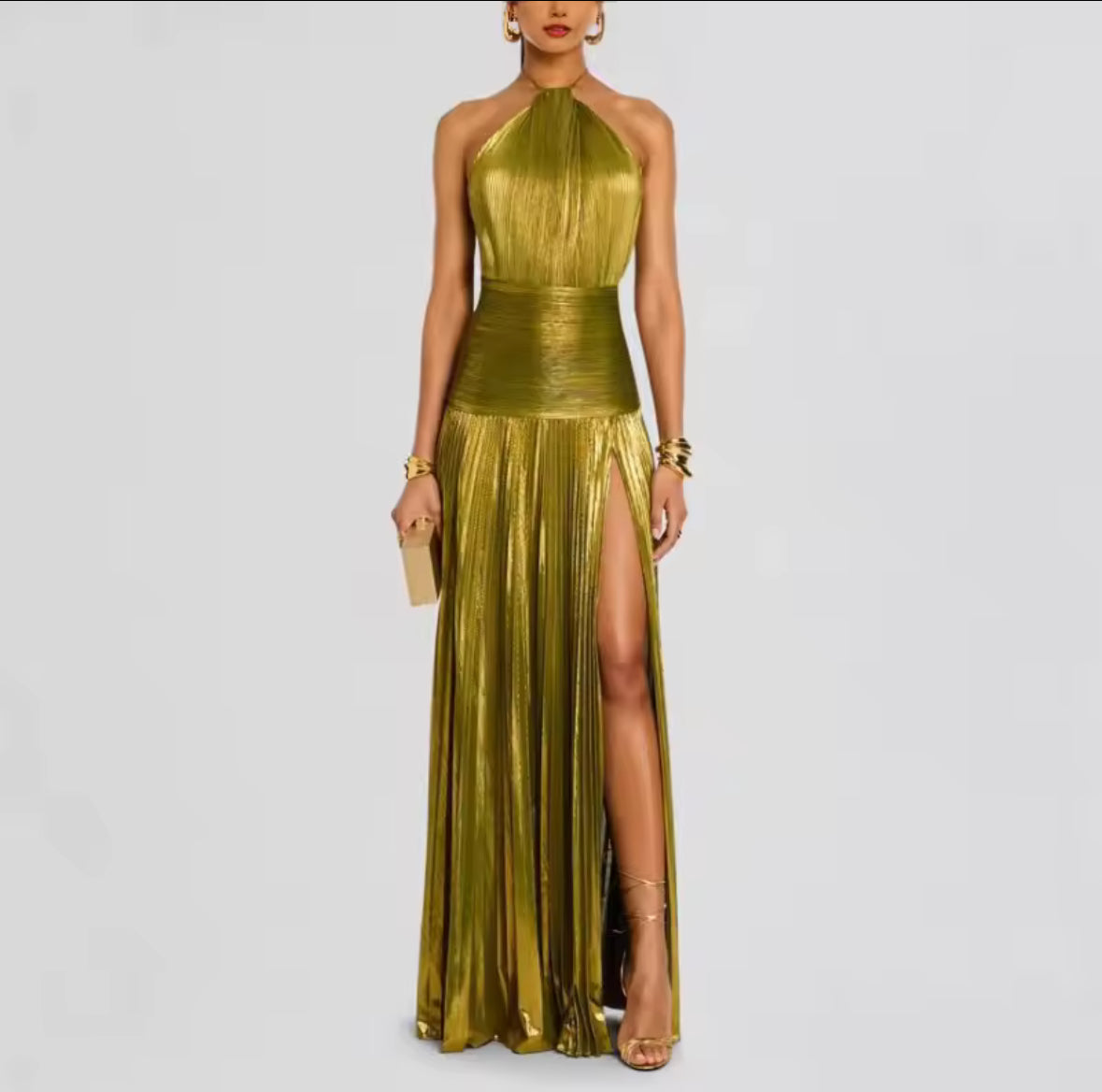 Veloura Gold Dress