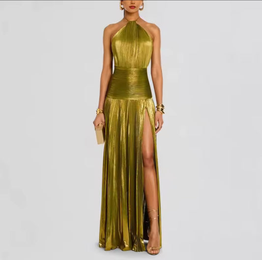 Veloura Gold Dress